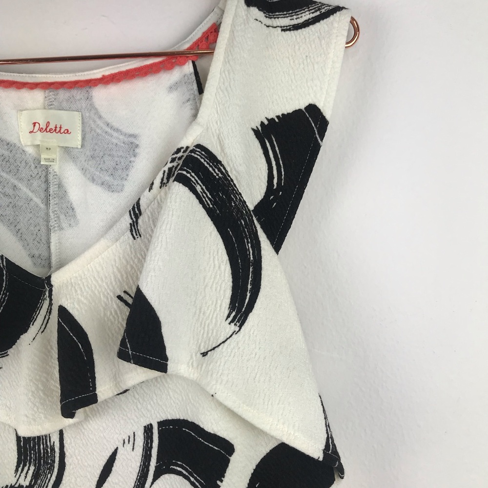 Anthropologie Deletta Ruffle Sleeveless Tunic MP - Picture 5 of 8